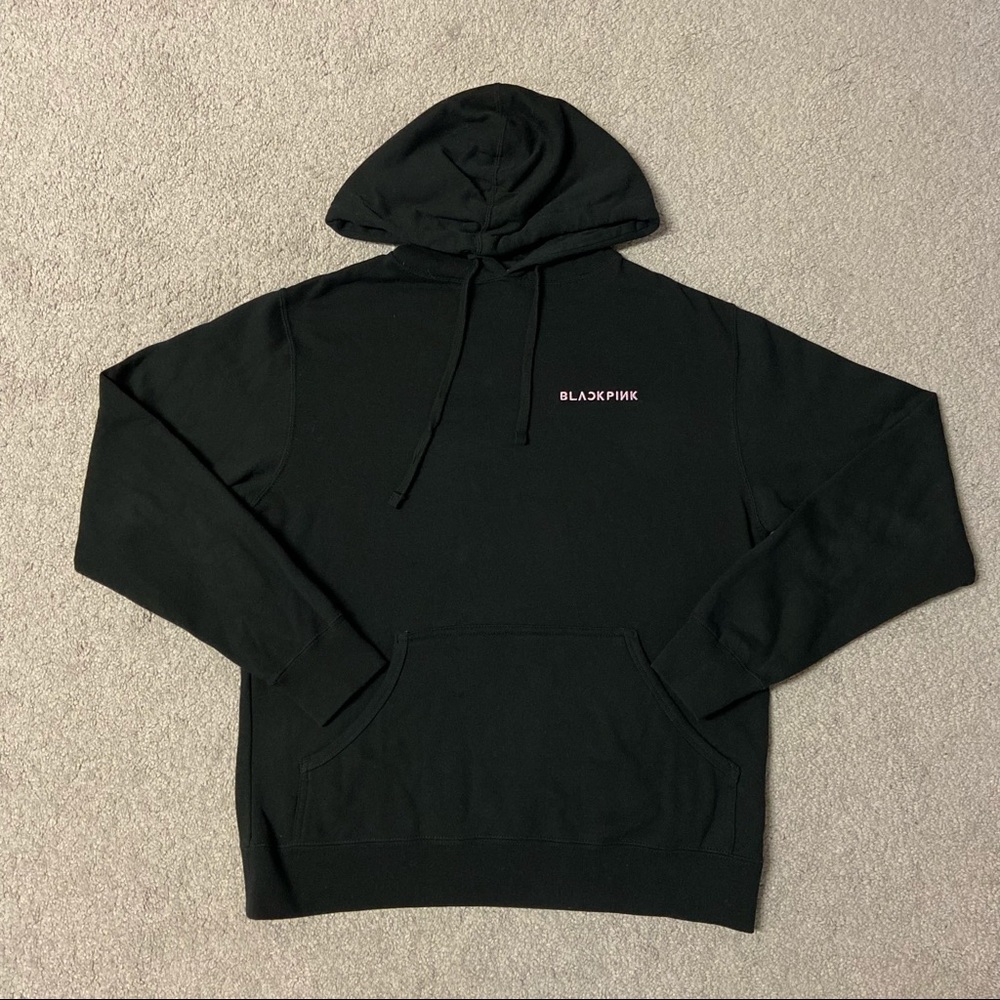 SOLD! KPOP BLACKPINK Rose Black Pullover Hoodie Size S - Picture 4 of 10